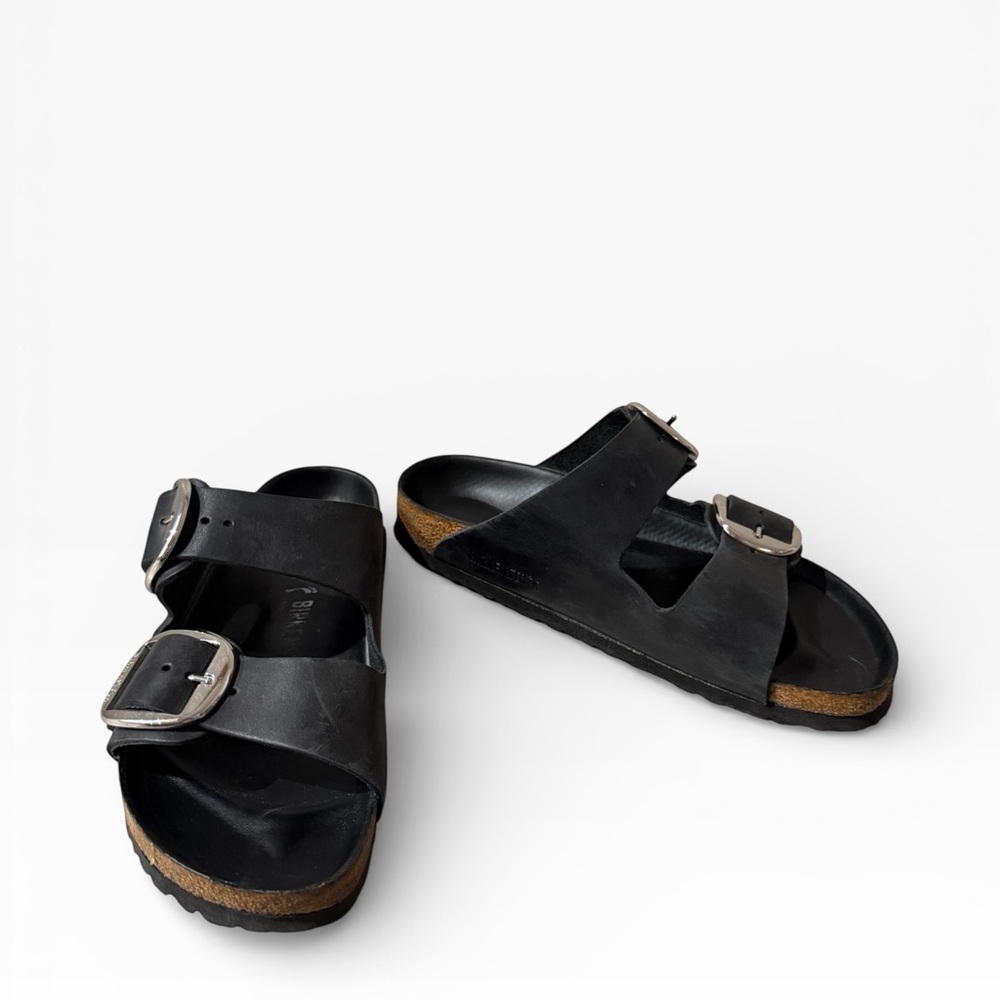 Birkenstock Arizona Big Buckle Sandals in Black